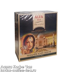 чай Alfa Indian чёрный PEKOE, картон 160 г.